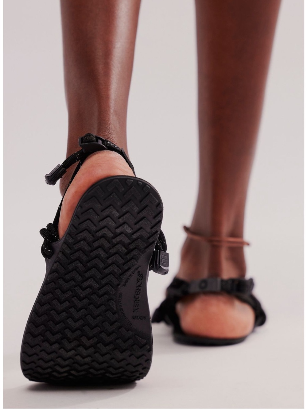 FREE PEOPLE Zero Shoes GENESIS packable sport Black Rope T-Strap Sandals 7 - Picture 3 of 8